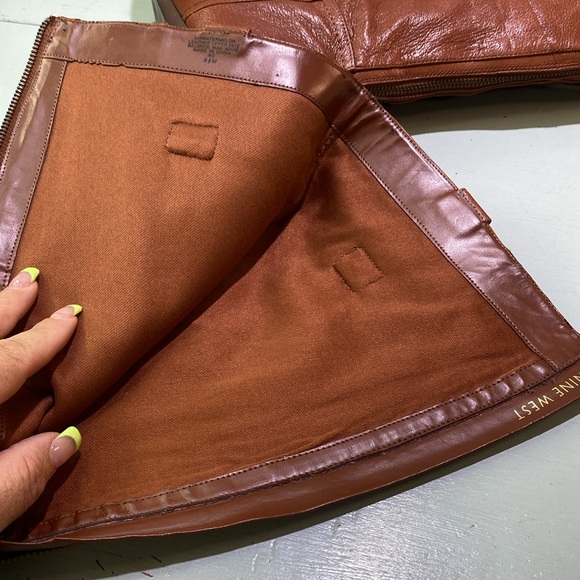 Nine West Flat Chestnut Rider Boots - Picture 9 of 10